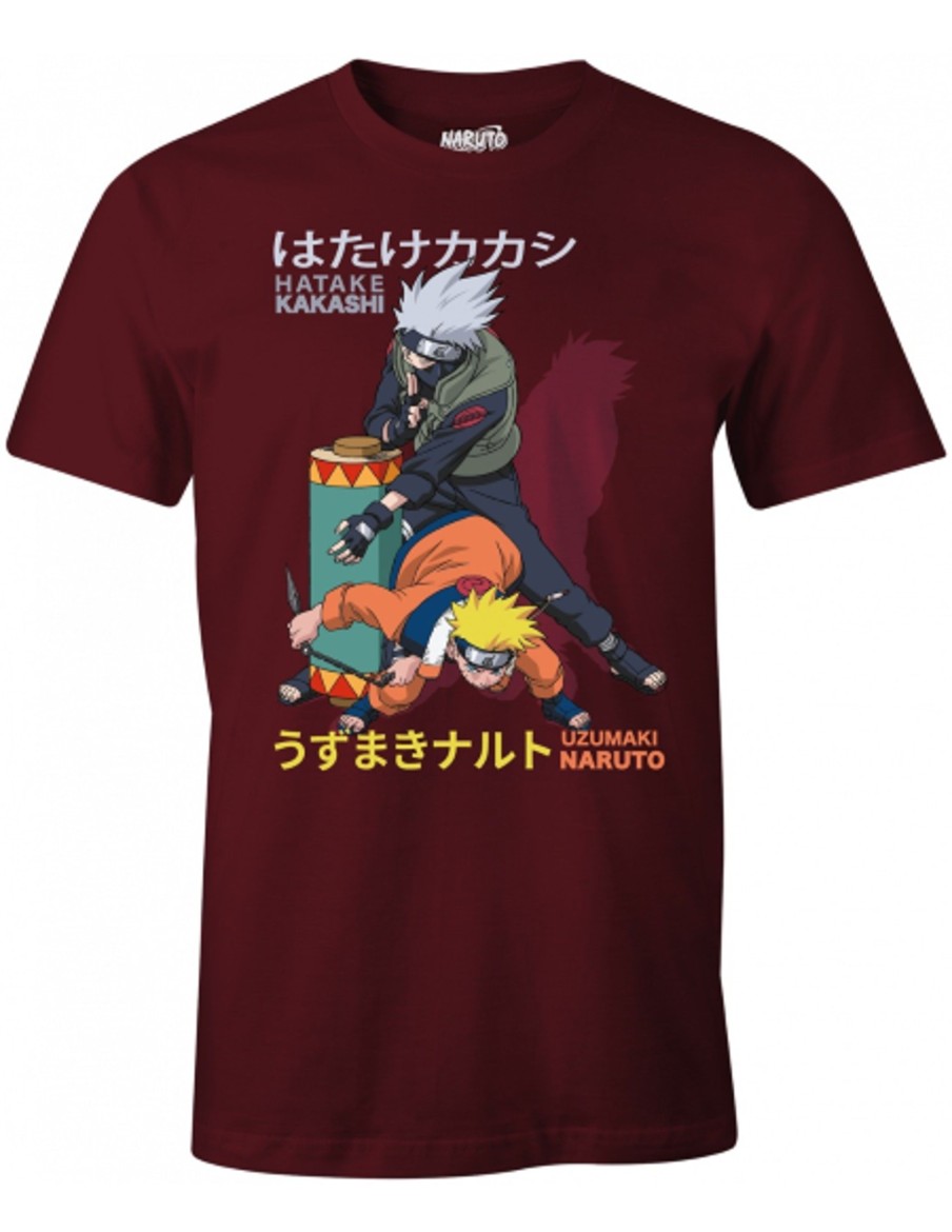 Kleding Cotton Division | Naruto - Kakashi & Naruto - T-Shirt Man (Xl)