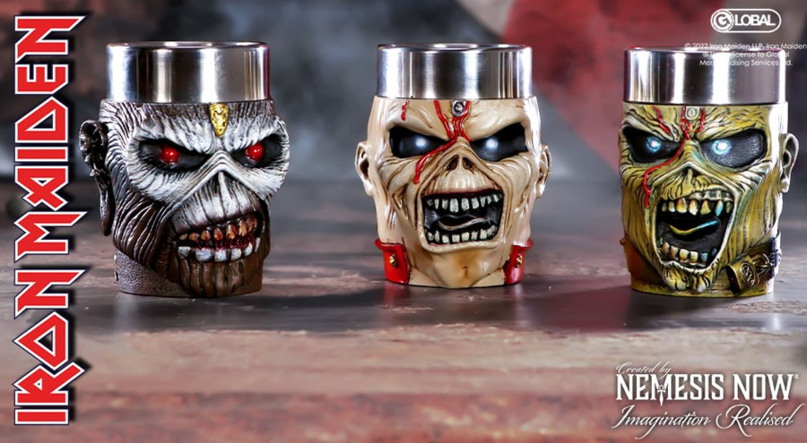 Keuken Nemesis | Iron Maiden - Eddie - Set Of 3 Shot Glasses 9Cm