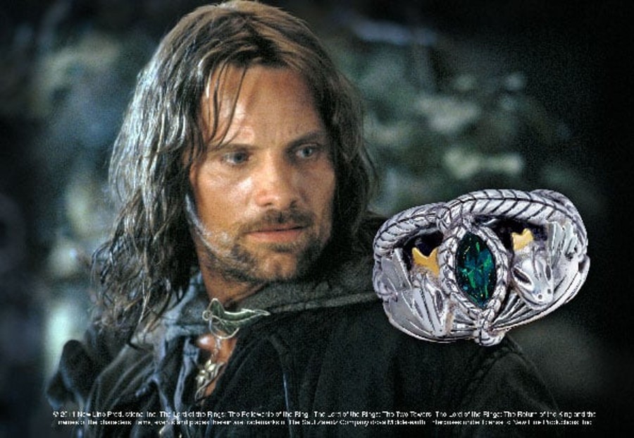 Accessoires Noble Collection | Lord Of The Rings - Barahir Ring Solid Steel - Size Us 08 Fr 57.3