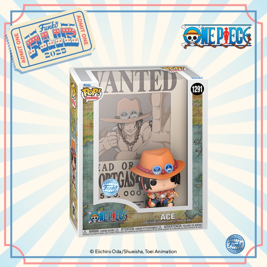 Figuren Funko | One Piece - Pop Display Case - Ace (Wanted Poster)