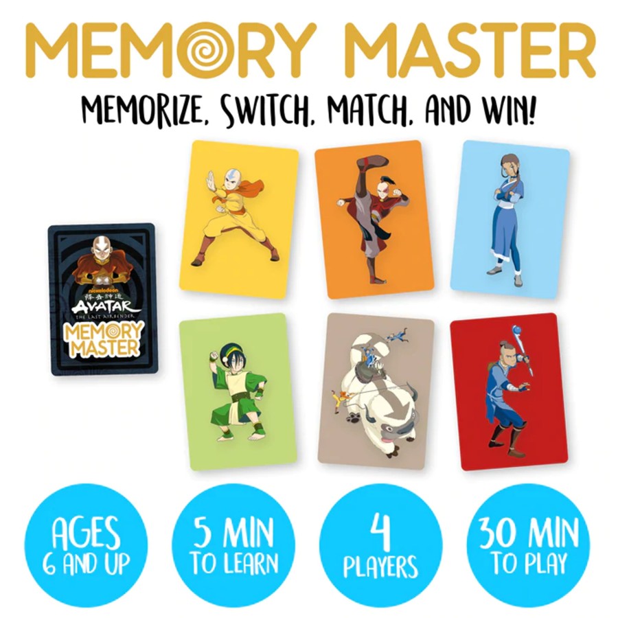 Spelletjes Aquarius | Avatar The Last Airbender - Memory Master Card Game (Uk)