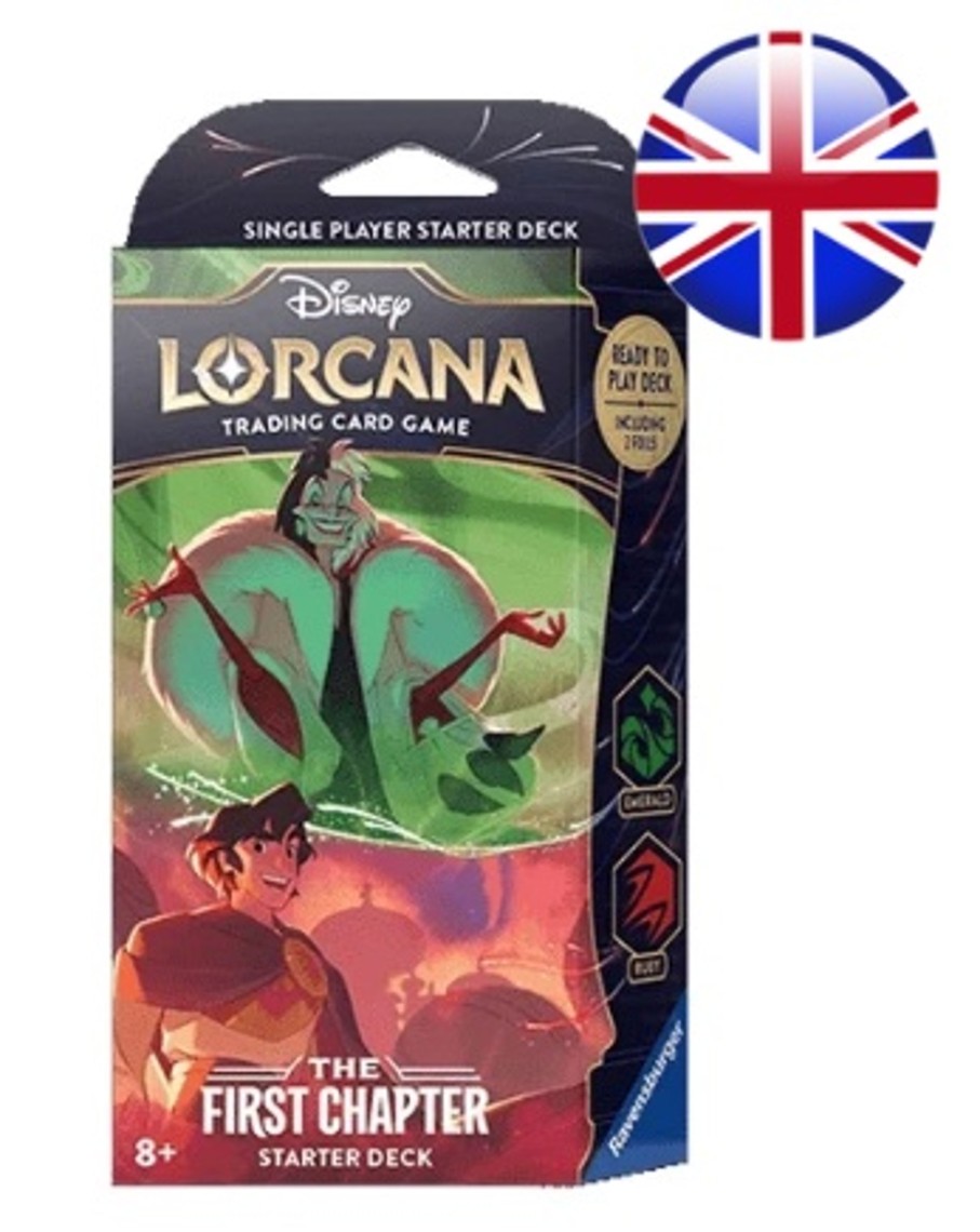 Spelletjes ShopForGeek | Lorcana Reprint - Trading Cards Starters Cruella / Aladdin Chap. 1 -Uk