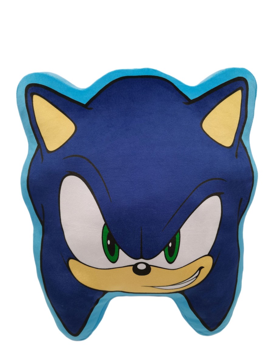 Decoratie Character World | Sonic - Head - Kussen '40X40X4Cm'