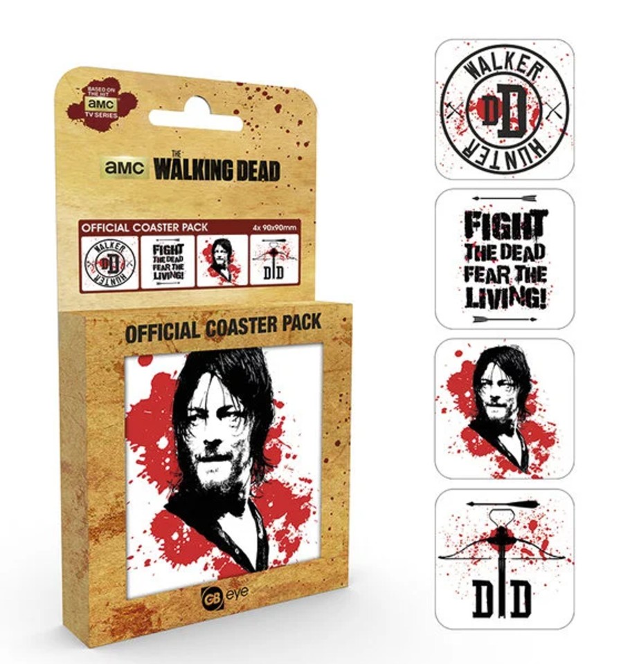 Keuken GB Eye | Walking Dead - Official Coaster Pack - Daryl