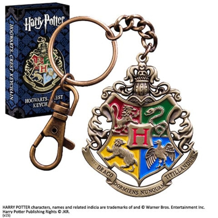 Accessoires Noble Collection | Harry Potter - Hogwarts Crest Keyring