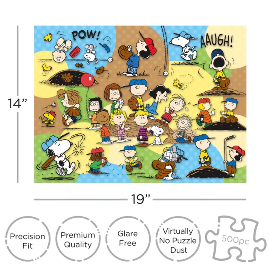 Spelletjes Aquarius | Peanuts - Baseball - Puzzle 500P '35X48Cm'