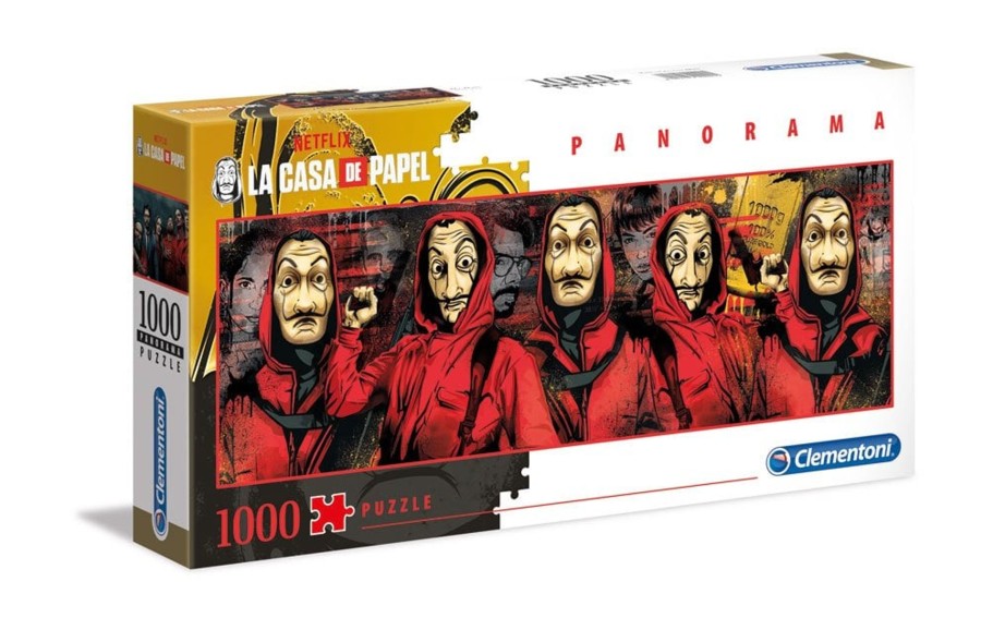 Spelletjes Clementoni | La Casa De Papel - Panorama Chracters - Puzzle 1000P