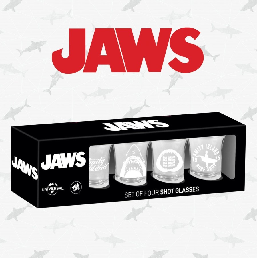 Keuken Fanattik | Jaws - Set Of 4 Shot Glasses