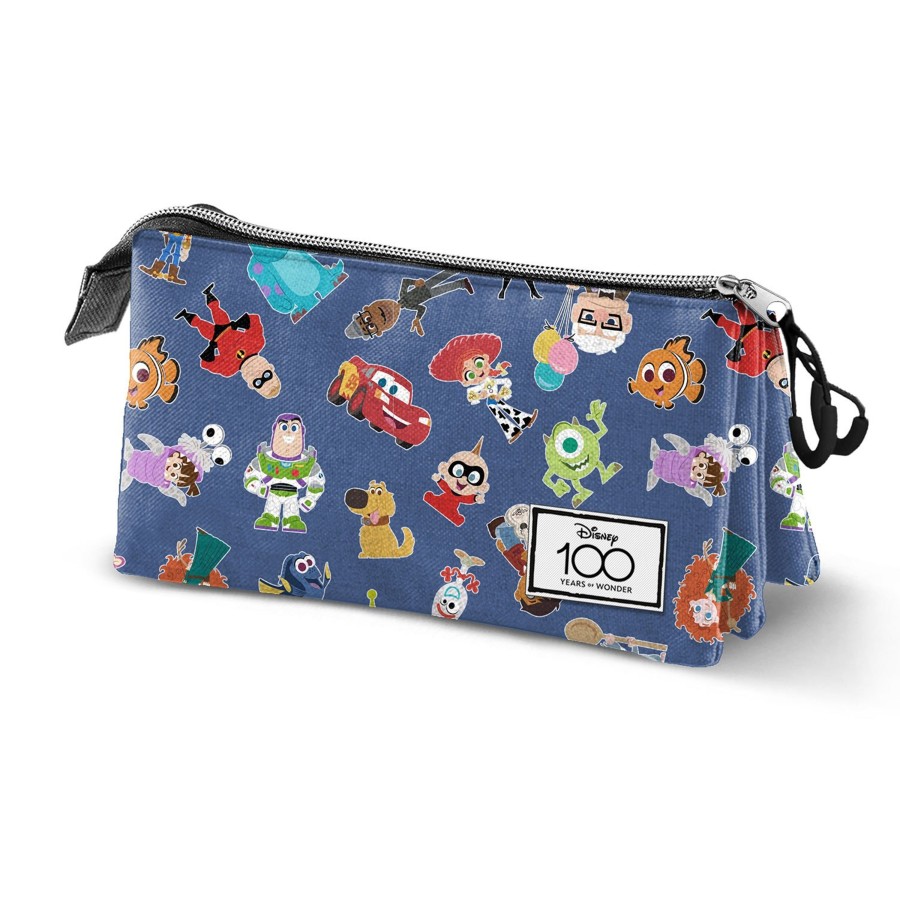 Kantoor Karactermania | Disney 100 Years - Family - Triple Pencil Case '23X11X7Cm'