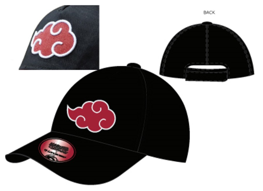 Accessoires ShopForGeek | Naruto - Akatsuki - Adult Black Cap 56Cm