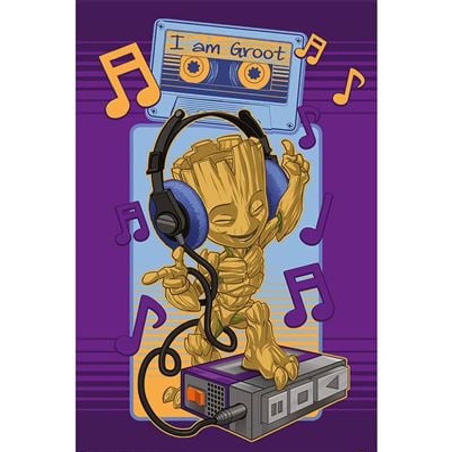 Decoratie Pyramid | Guardians Of The Galaxy - Groot Cassette - Poster 61X91Cm