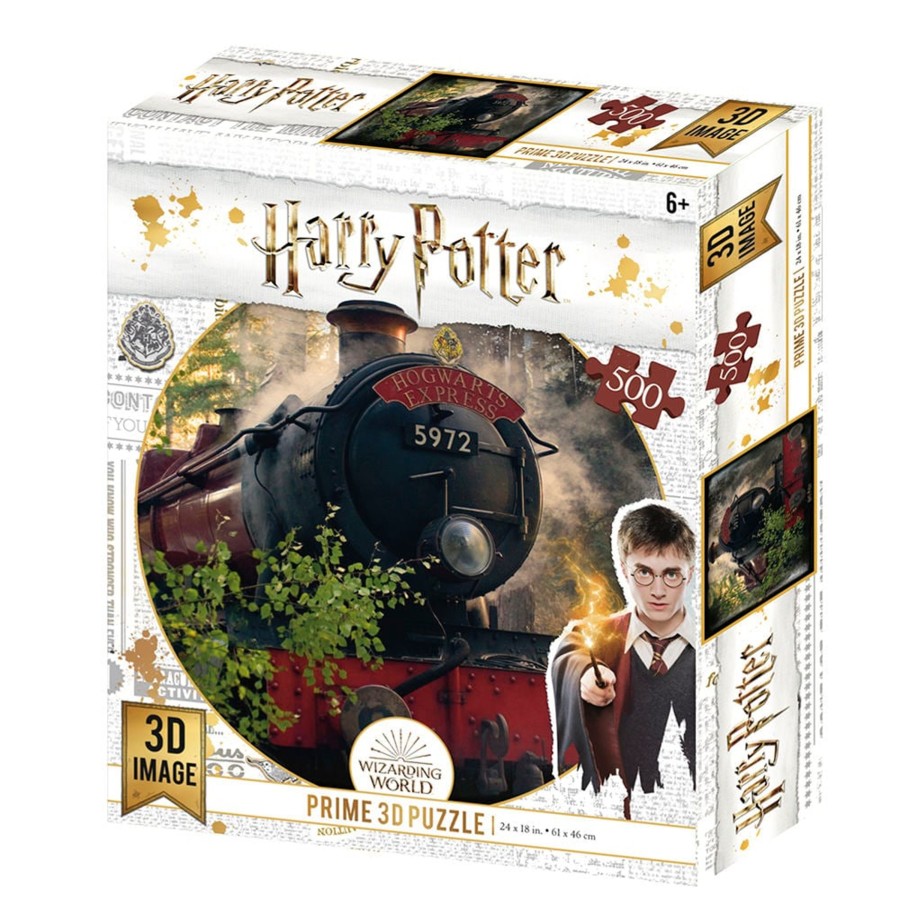 Spelletjes Prime 3D | Harry Potter - Hogwarts Exp. - Lenticular Puzzle 3D 500P '61X46Cm'