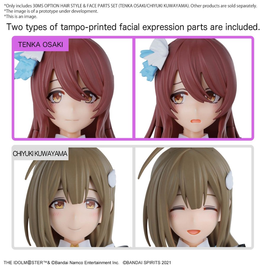 Figuren Bandai Model Kit | The Idolmaster - 30Ms Option Hair Style & Face Parts Set - Model Kit