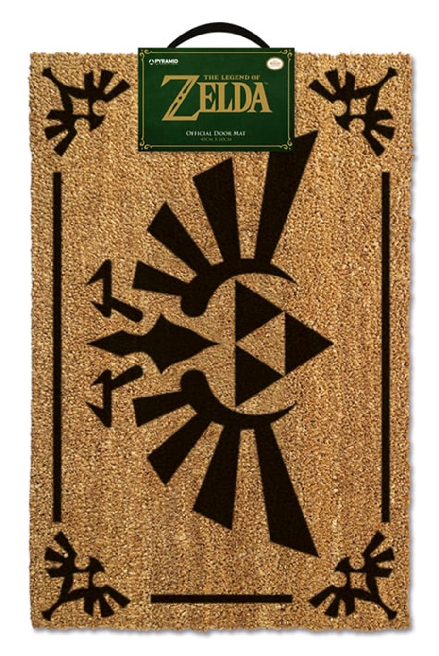 Decoratie Pyramid | Zelda - Triforce Black - Doormat