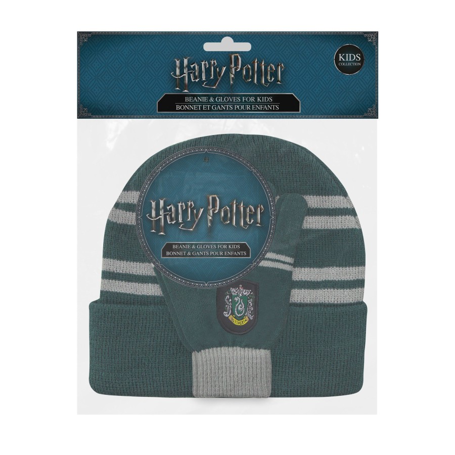 Kleding Cinereplicas | Harry Potter - Set Beanie + Gloves Kid - Slytherin