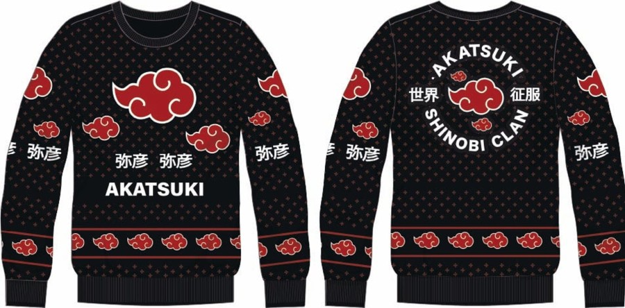 Kleding Cotton Division | Naruto - Akatsuki - Men Christmas Sweaters (S)