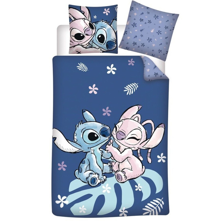 Decoratie AyMax | Disney - Duvet Cover 140X200Cm + 65X65Cm - Stitch And Angel