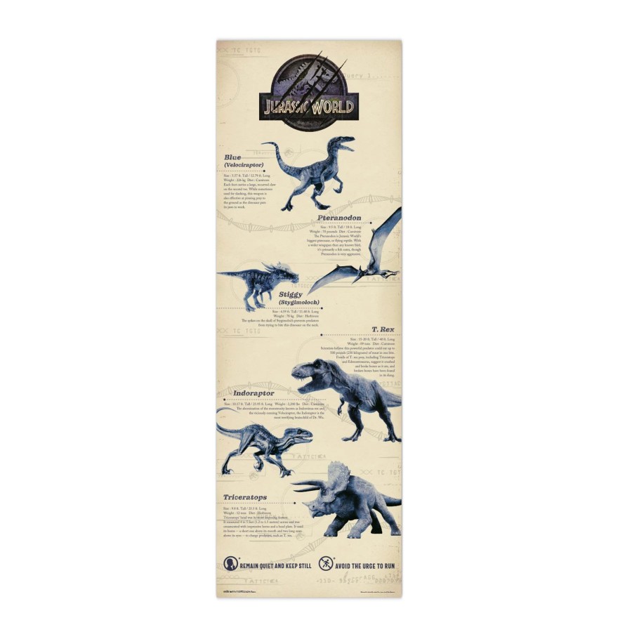 Decoratie Grupo Erik | Jurassic World - Door Poster 53X158 Cm