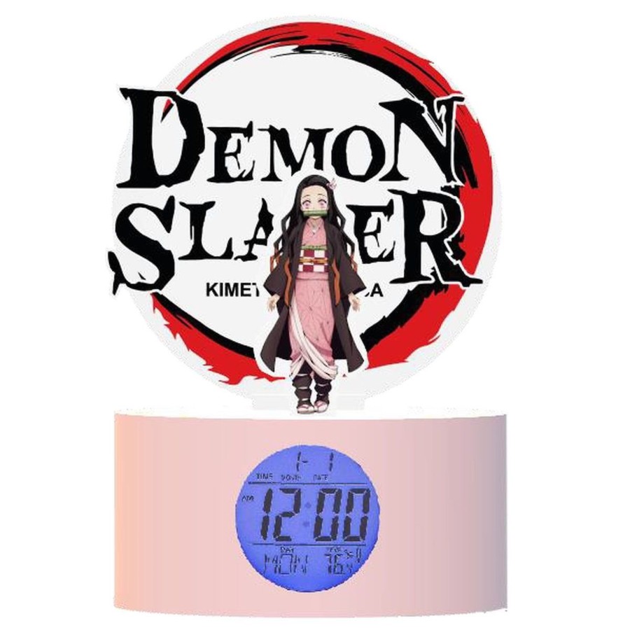 Kantoor Teknofun | Demon Slayer - Nezuko - Led Light-Up Alarm Clock - 20 Cm