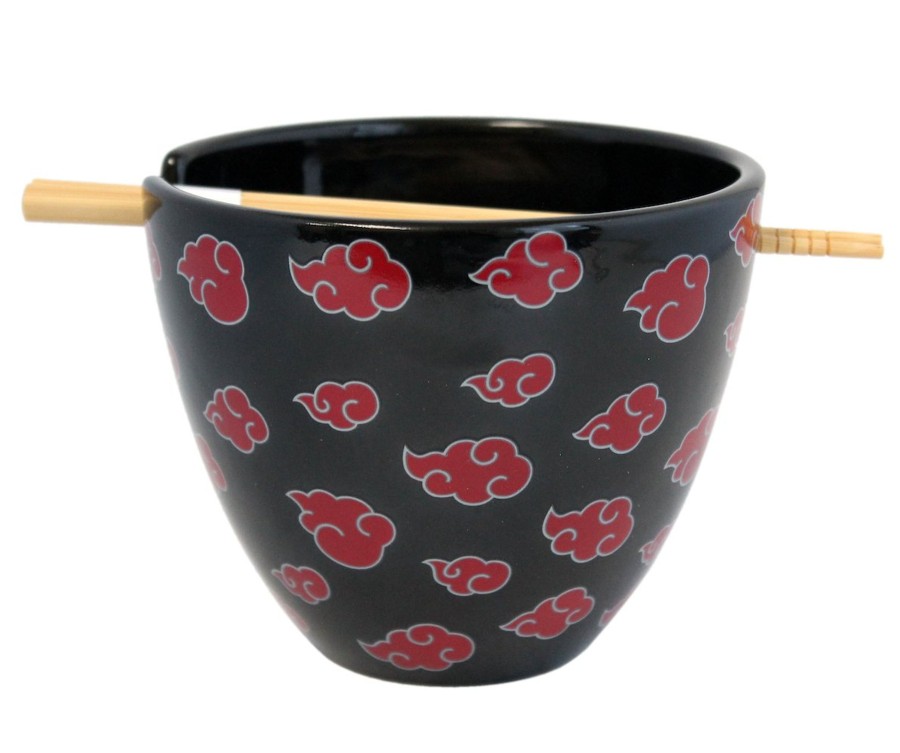 Keuken Just Funky | Naruto - Ramen Bowl With Chopstick 470Ml - Akatsuki Logo