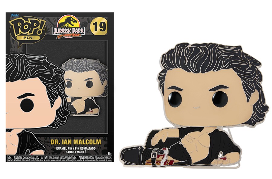 Figuren Funko | Jurassic Park - Pop Large Enamel Pin N° 19 - Dr. Ian Malcolm