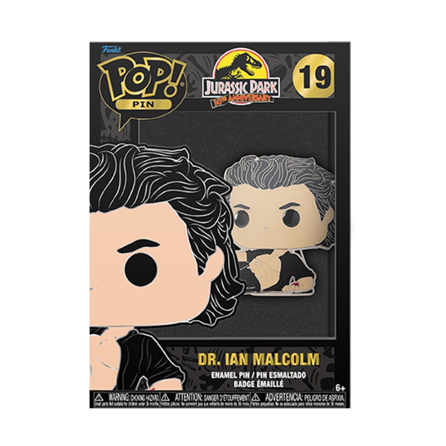 Figuren Funko | Jurassic Park - Pop Large Enamel Pin N° 19 - Dr. Ian Malcolm