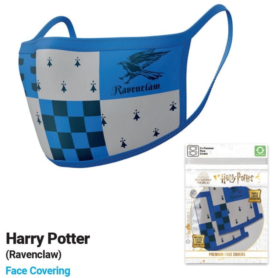 Accessoires Pyramid | Harry Potter - Ravenclaw - Premium Face Covers Pack Of 2