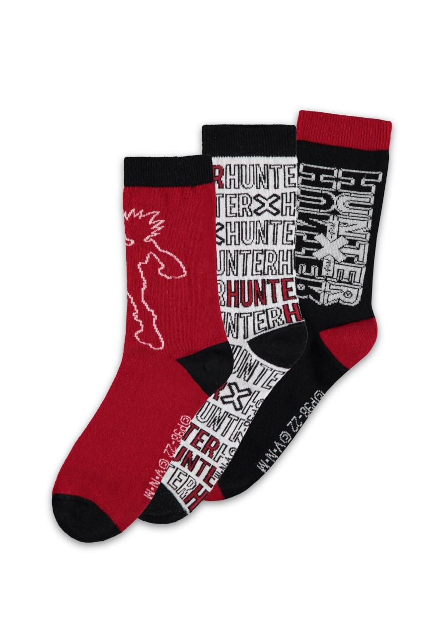 Kleding Difuzed | Hunter X Hunter - Crew Socks - Pack Of 3 Pairs Of Socks (T39-42)