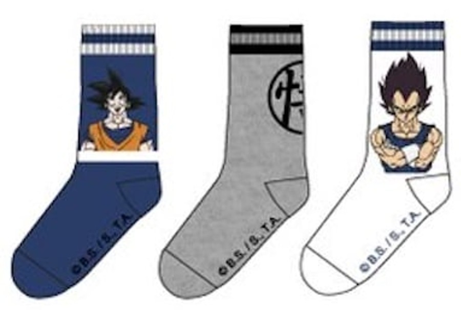 Kleding ShopForGeek | Dragon Ball - Pack Of 3 Vegeta/Goku Socks (T39/42)