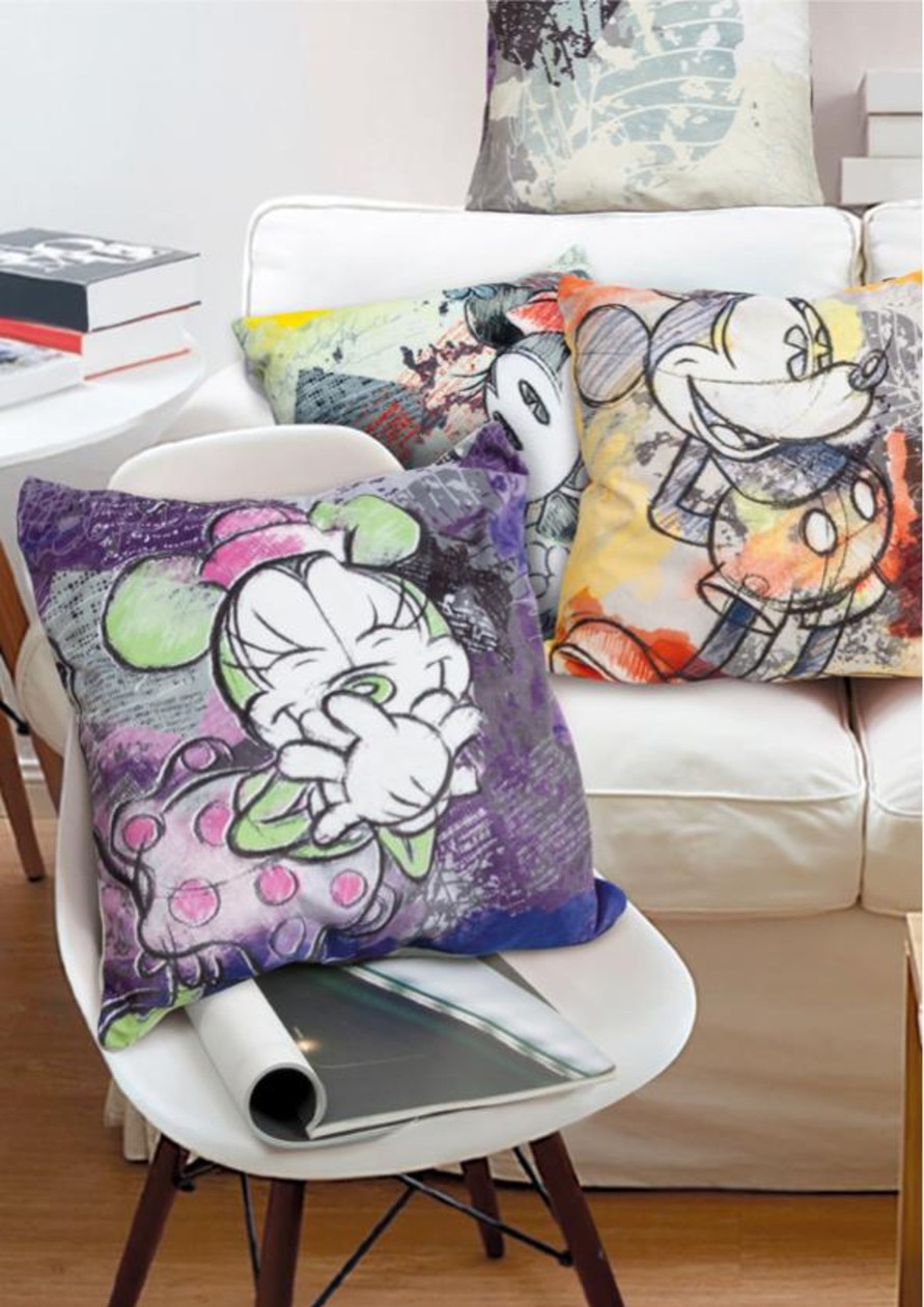 Decoratie ShopForGeek | Mickey The True Original - Set 2 Cushion 40X40 - Red/Green