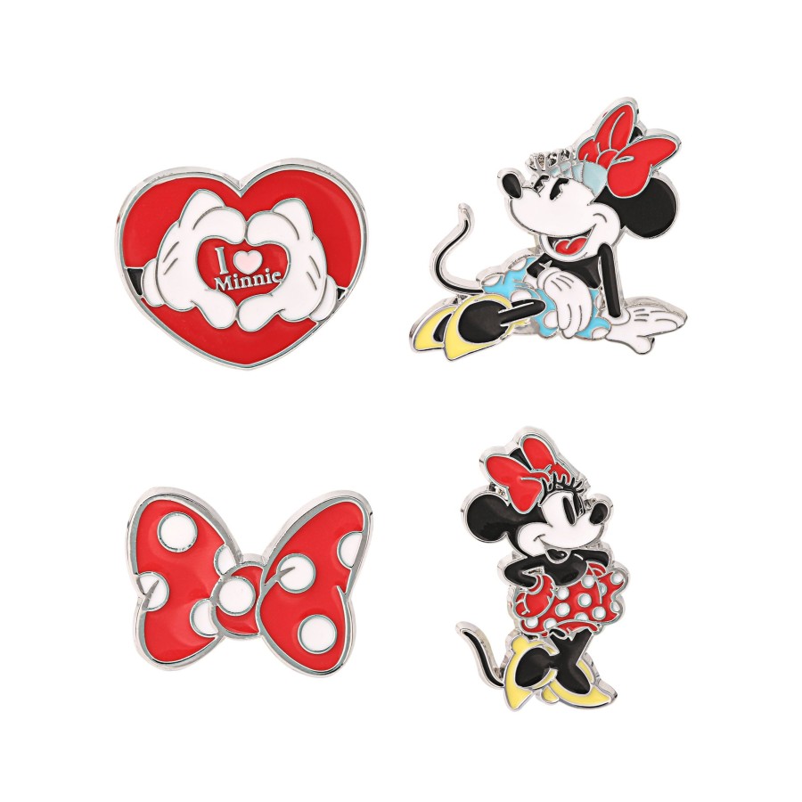 Accessoires Peershardy | Minnie Mouse - Set Of 4 Pins Badge