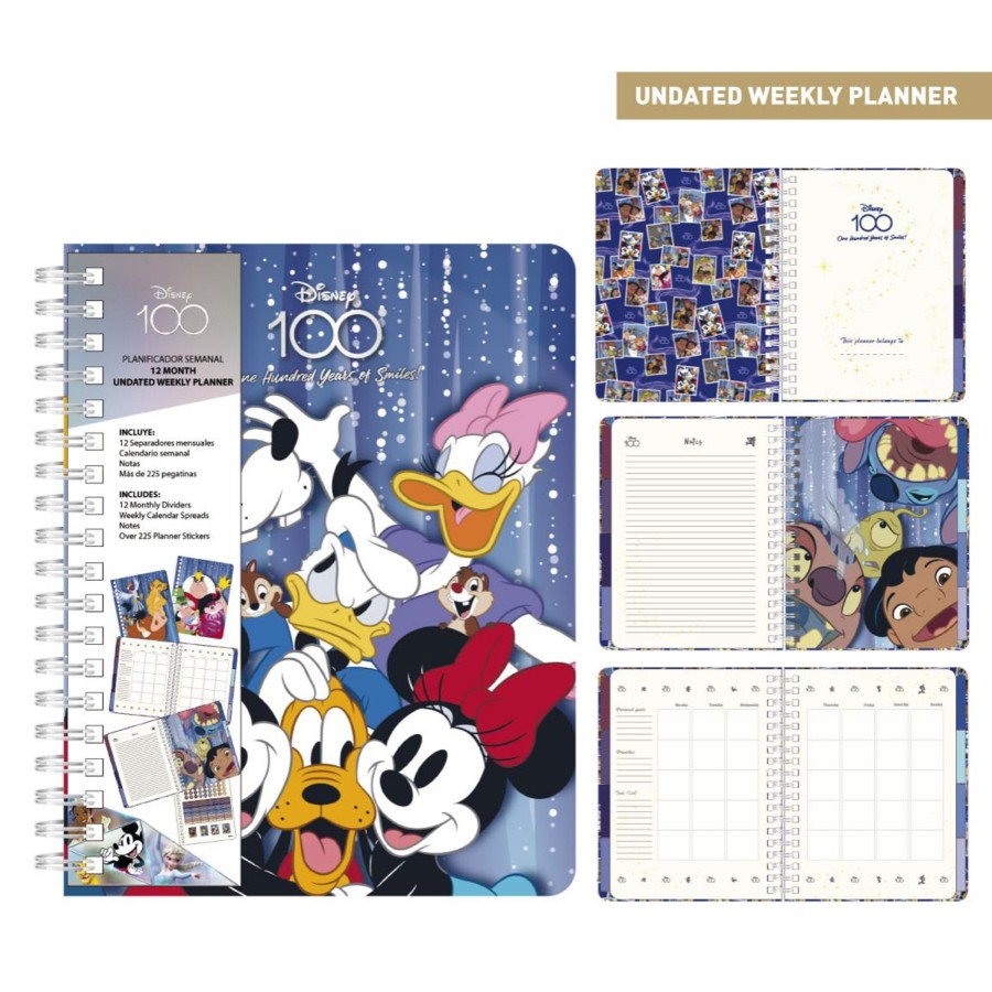 Kantoor Cerda | Disney - Undated Weekly Planner Calendar + Dividers + Stickers