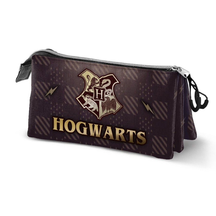 Kantoor Karactermania | Harry Potter -Hogwarts &Golden Snitch - Triple Pencil Case '23X11X7Cm'