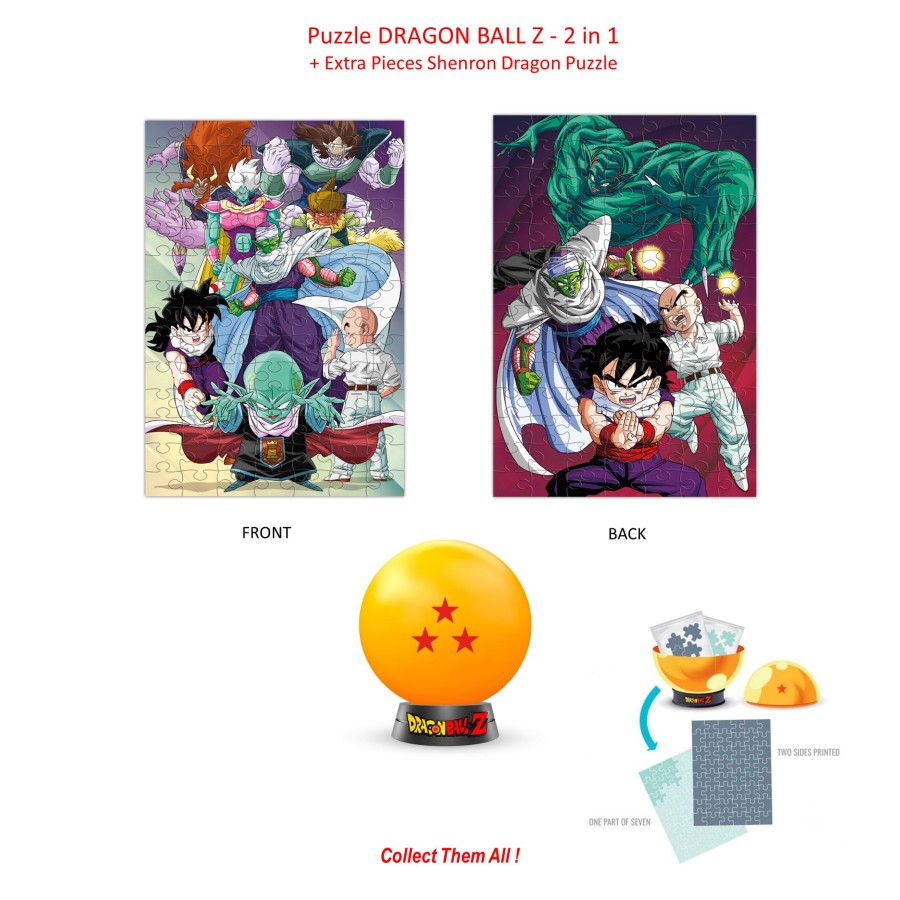 Spelletjes ShopForGeek | Dragon Ball Z - Collectible Puzzle - 3 Stars - 2In1 Puzzle + Extra