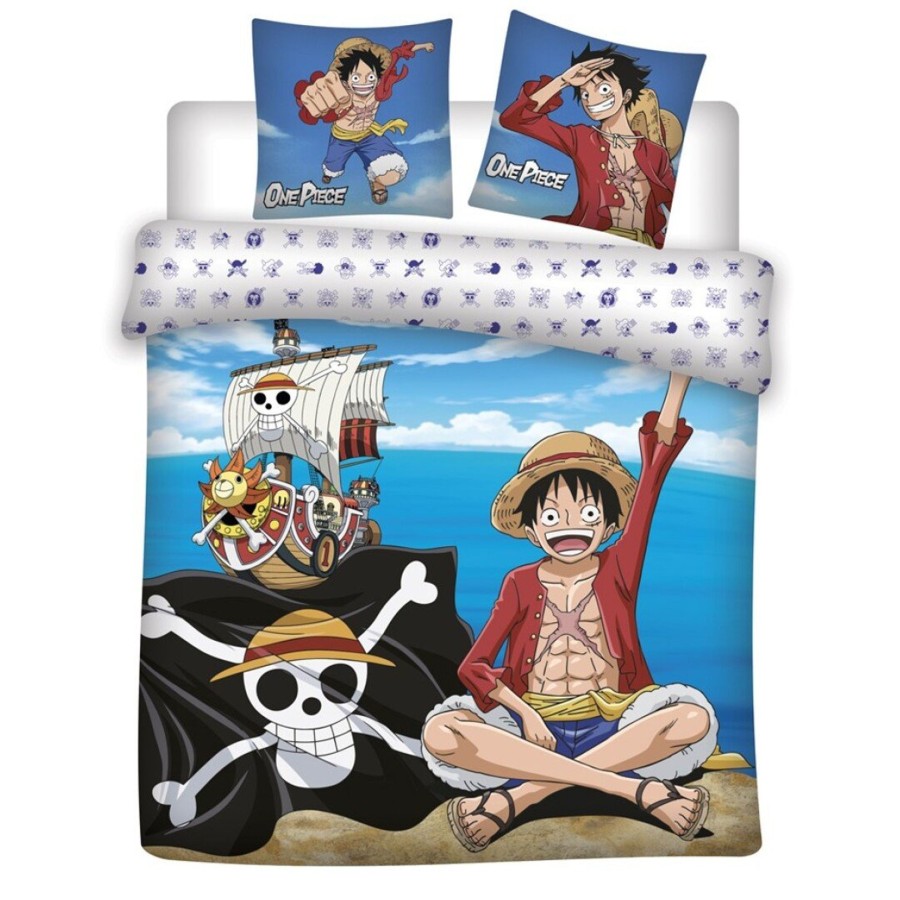 Decoratie AyMax | One Piece - Luffy - Duvet Cover 240X220Cm - '100% Cotton'