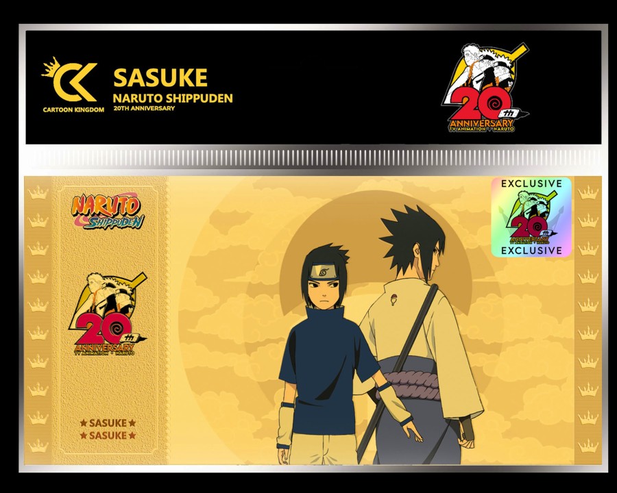 Decoratie Cartoon Kingdom | Naruto Shippuden - Sasuke - Golden Ticket 20Th Anniversary