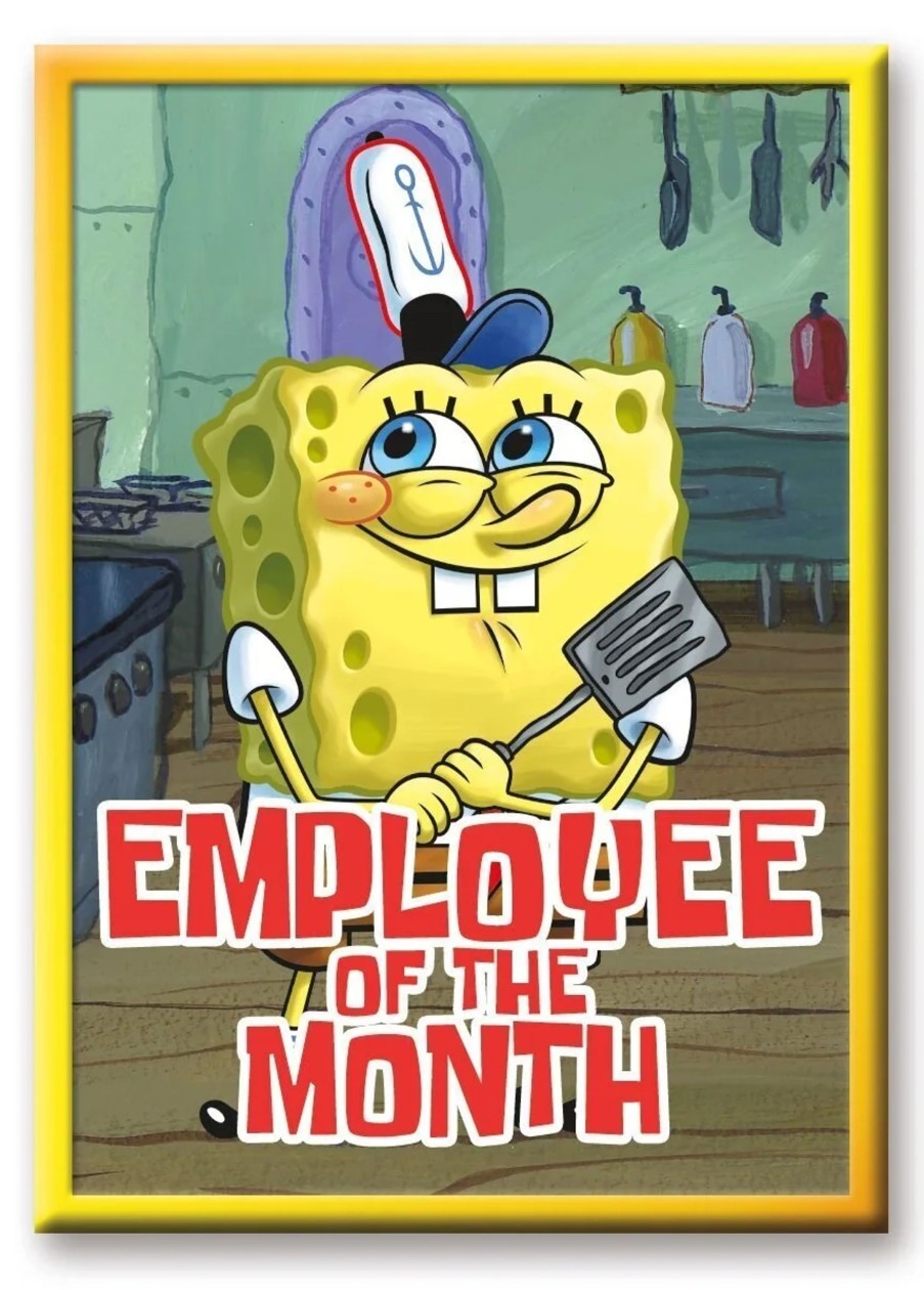 Keuken Aquarius | Spongebob Squarepants - Employee Of The Month - Magnet 6.3X8.9Cm