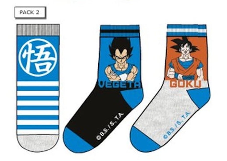 Kleding ShopForGeek | Dragon Ball - Pack Of 3 Vegeta/Goku Socks (T27/30)