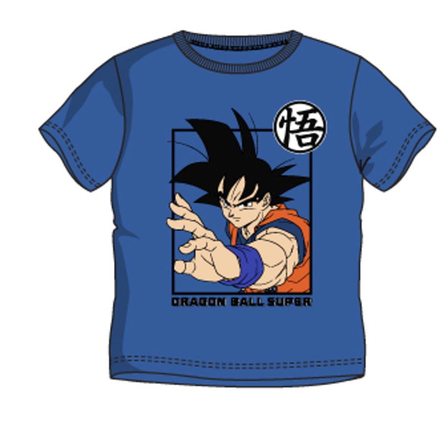 Kleding ShopForGeek | Dragon Ball Super - Goku - Unisex T-Shirt Blue (4 Years)