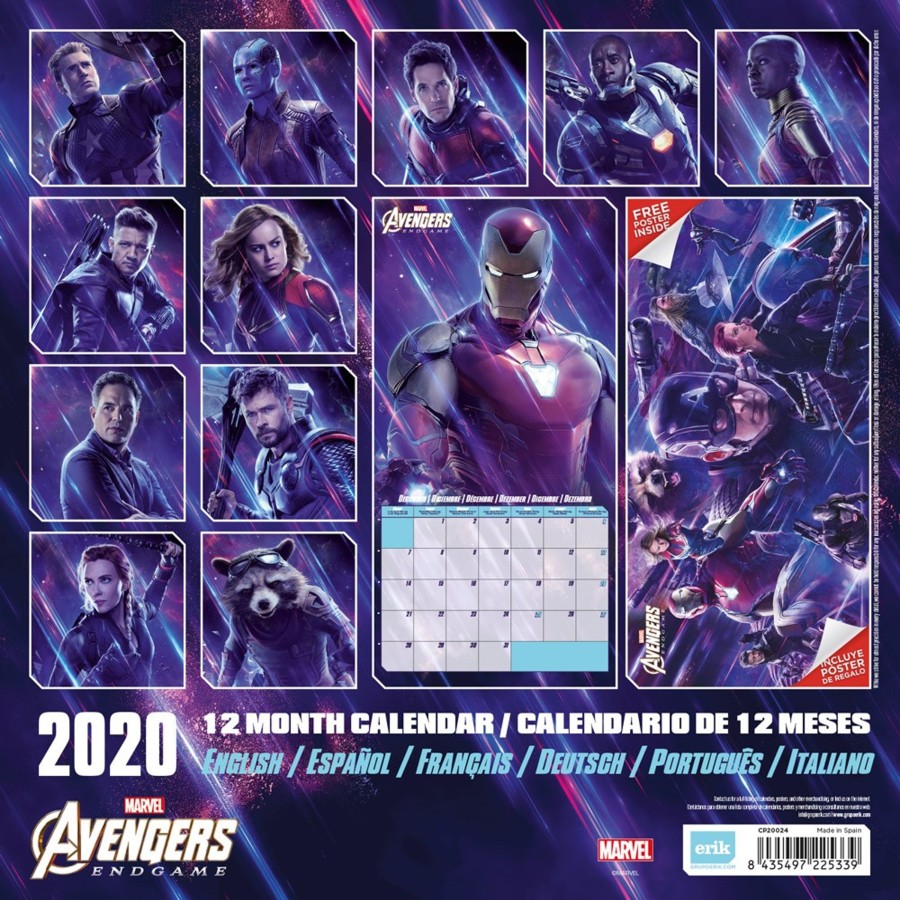 Kantoor ShopForGeek | Marvel Avengers - Calendrier 2020 - 30X30