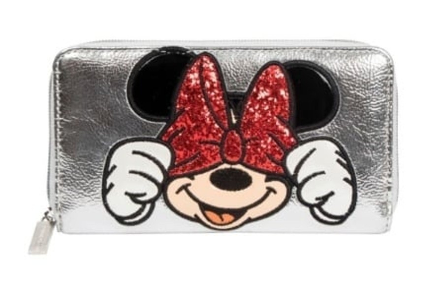 Accessoires Danielle Nicole | Disney - Silver Zipper Wallet - Minnie 'Danielle Nicole'