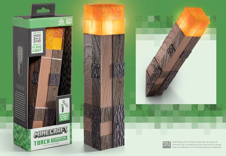 Kantoor Noble Collection | Minecraft - Luminous Torch - Collector Replica 25Cm