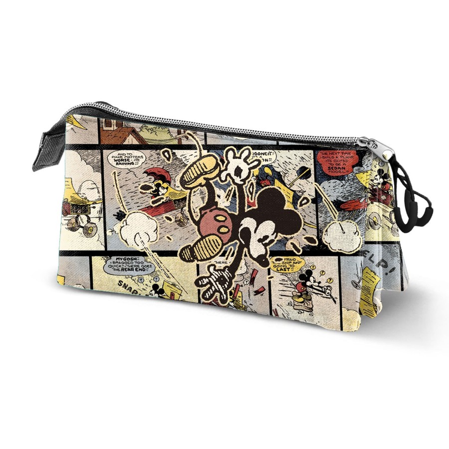 Kantoor Karactermania | Mickey - Comics - Triple Pencil Case '23X11X7Cm'