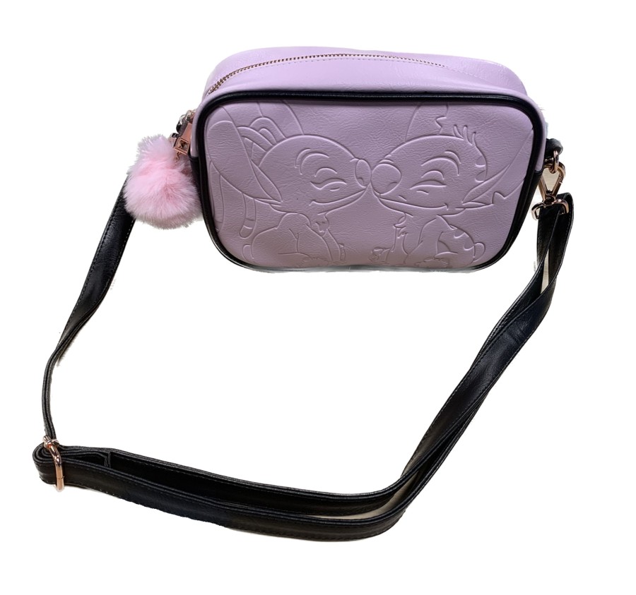 Accessoires Red Robin | Stitch & Angel - Pink & Black - Messenger Bag - '23X15X6Cm'