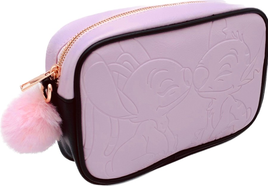 Accessoires Red Robin | Stitch & Angel - Pink & Black - Messenger Bag - '23X15X6Cm'