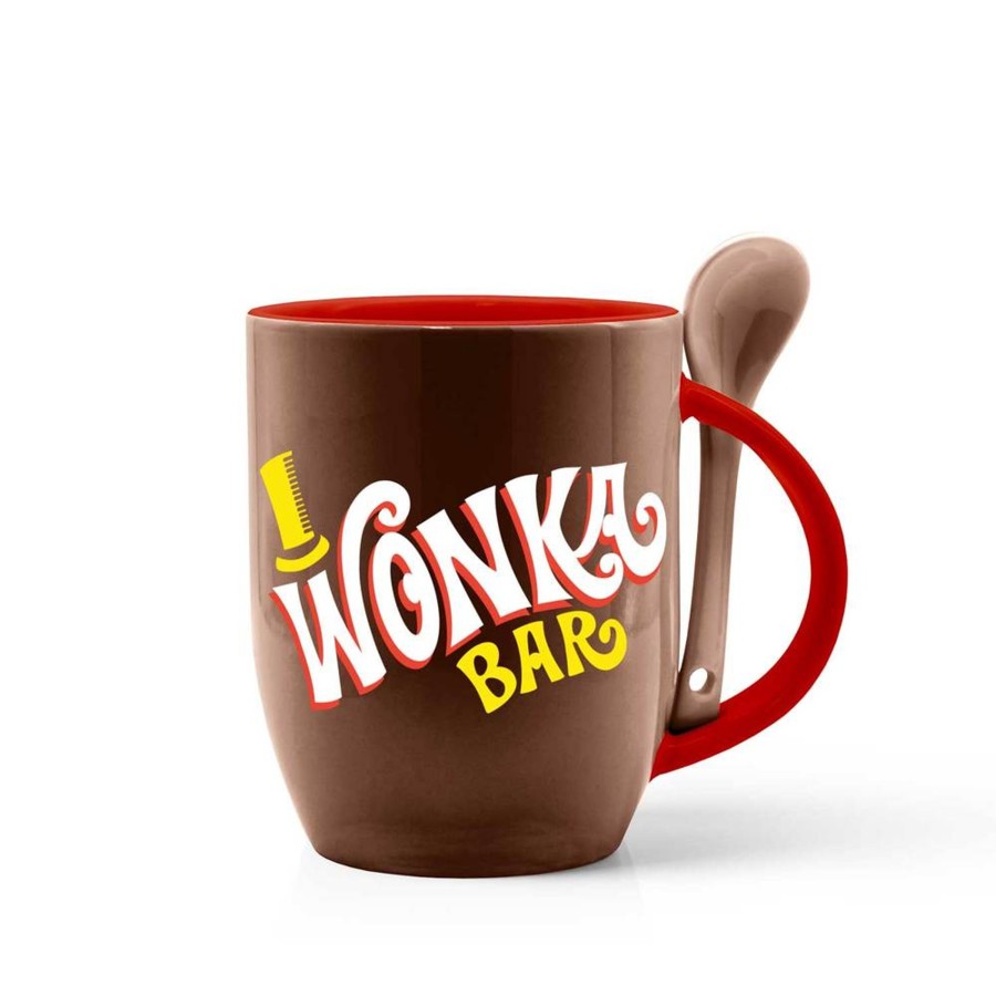 Keuken ShopForGeek | Willy Wonka - Logo - Mug + Spoon - 350 Ml