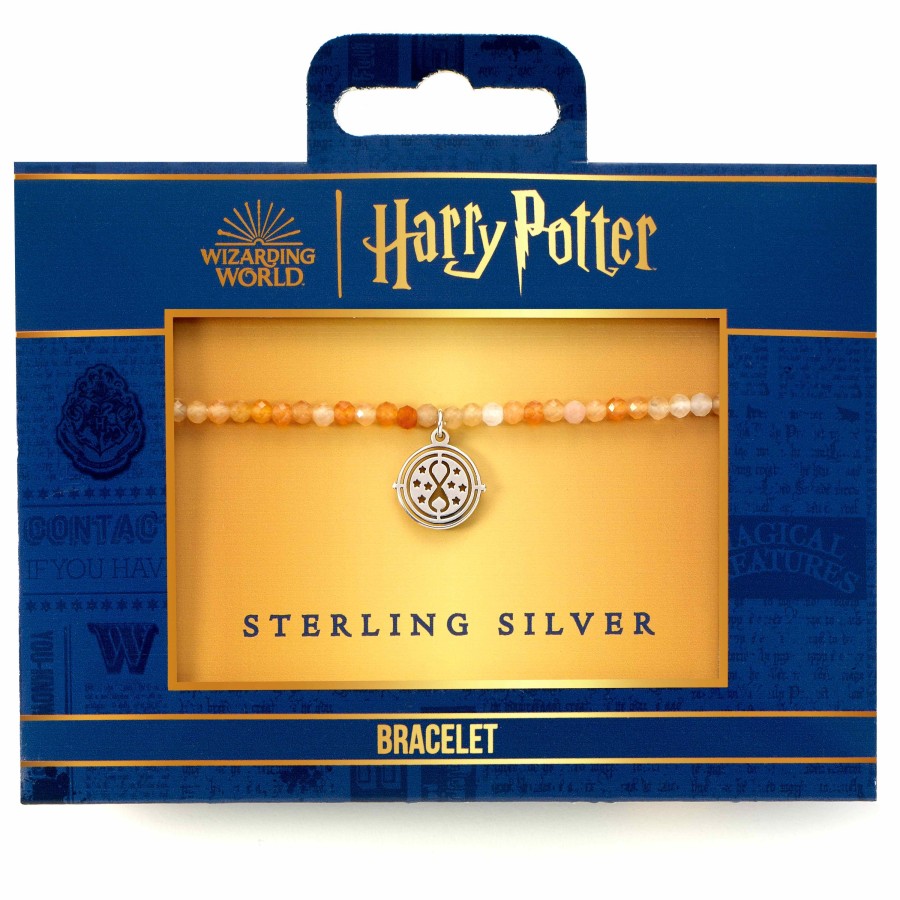 Accessoires Carat | Harry Potter - Time Turner - Sterling Silver Charm & Pearls Bracelet