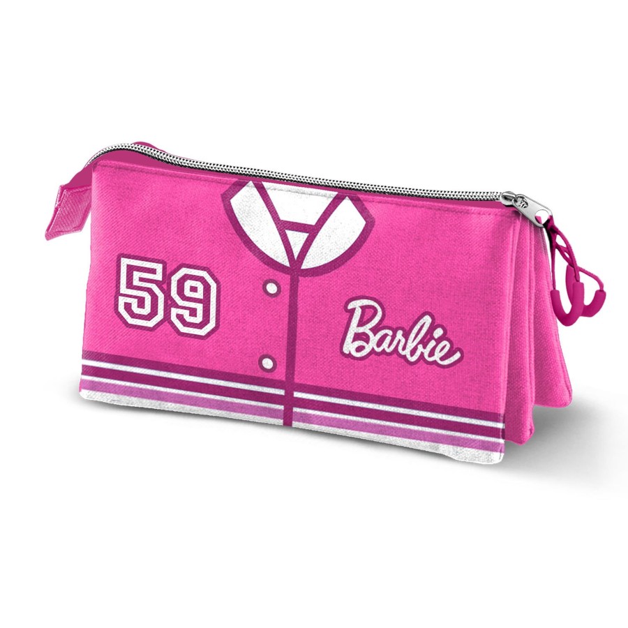 Kantoor Karactermania | Barbie - Varsity - Triple Pencil Case