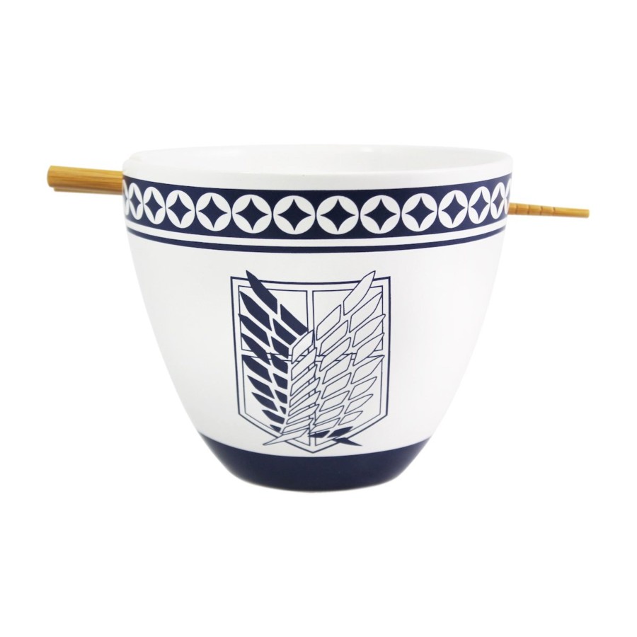 Keuken Just Funky | Attack On Titan - Ramen Bowl With Chopstick 470Ml - Emblem