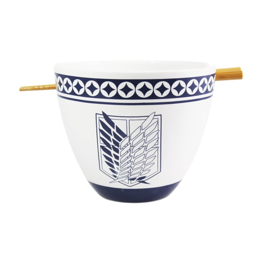 Keuken Just Funky | Attack On Titan - Ramen Bowl With Chopstick 470Ml - Emblem